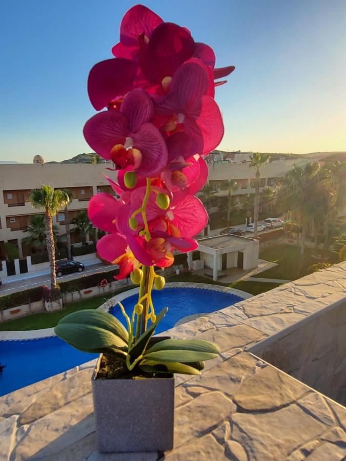 Ático dúplex con piscina privada y vistas al mar en Paraíso de Vera! Exterior foto