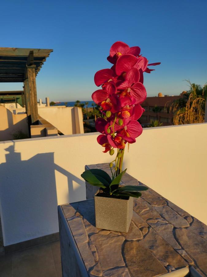 Ático dúplex con piscina privada y vistas al mar en Paraíso de Vera! Exterior foto