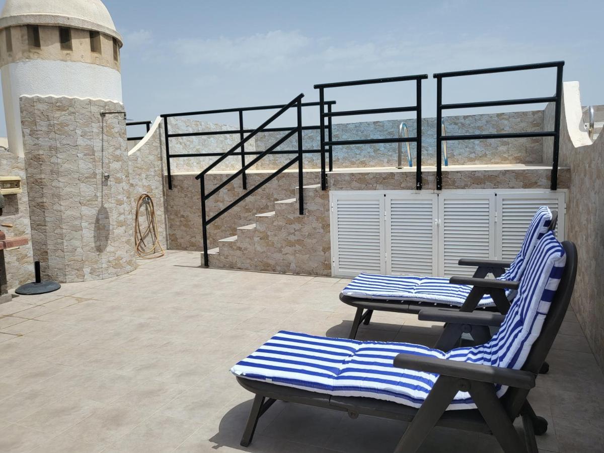 Ático dúplex con piscina privada y vistas al mar en Paraíso de Vera! Exterior foto